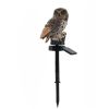 Vintage Owl Shaped Solar LED Light; Waterproof Garden Decorative Light For Outdoor Accessories