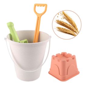 Children's Wheat Straw Medium Beach Bucket Dinosaur Model Toy