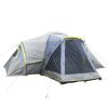 522*260*210cm Can Accommodate 10 People Three Rooms Polyester Cloth Fiberglass Poles Camping Tents Family Tents Dark Gray