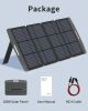 Solar Panel, Foldable Portable Solar Panel Battery Charger Kit with Adjustable Kickstand, Wire Storage Bag, MC4 Cable, IP67 Waterproof for Portable Po