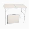 US Stock Home Use Aluminum Alloy Portable Folding Table White Outdoor Picnic Camping Dining Party Indoor RT