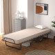 Portable Folding Bed with Memory Foam Mattress and Sturdy Metal Frame Made in Italy